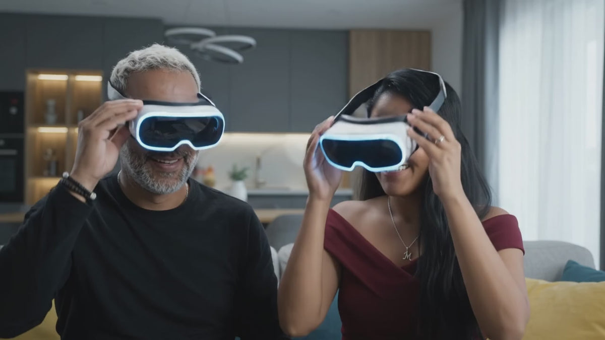 Casque Virtuel VR, un monde fantastique, drone, dinosaure, robot - MIA et MATHIEU - Vidéo MP4