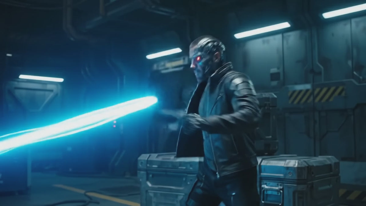 CYBORG en plein combat de robot - CYBORG IA - Vidéo MP4