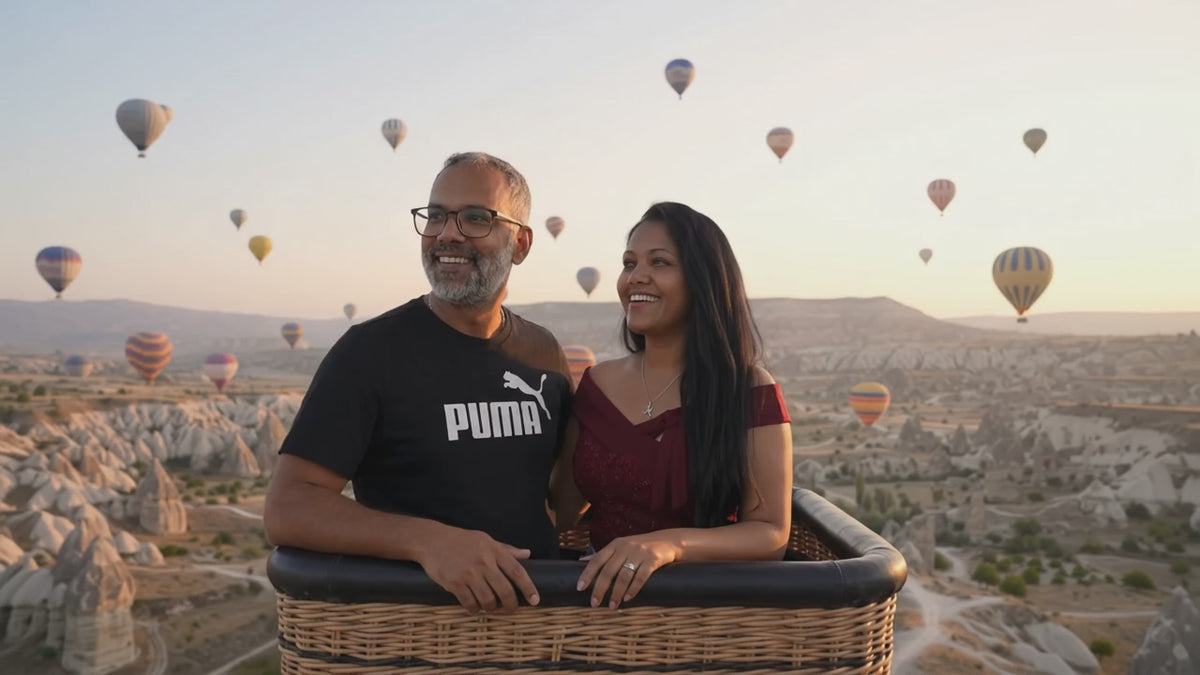 L'envole des montgolfières à CAPPADOCE en TURQUIE - MIA et MATHIEU - Vidéo MP4